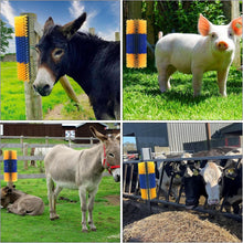 Load image into Gallery viewer, Ergonomic Livestock Scratching Brush with Soft Bristles - Ideal for Cows &amp; Pigs