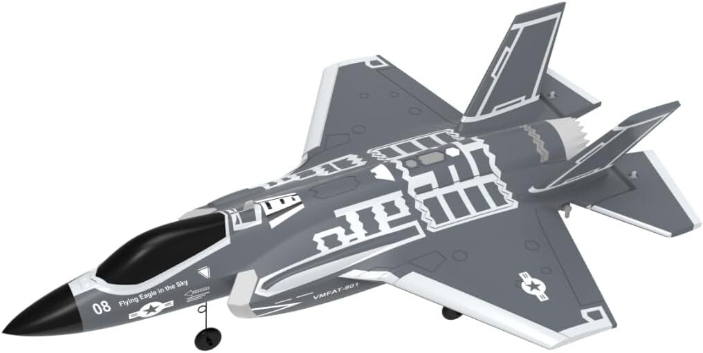 Brushless RC Airplane with Dual Takeoff Modes - 7400KV Power and 20 Min Flight