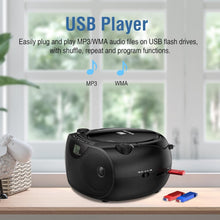 Load image into Gallery viewer, High-Quality Stereo CD Player Boombox with Wireless Bluetooth &amp; USB Ports