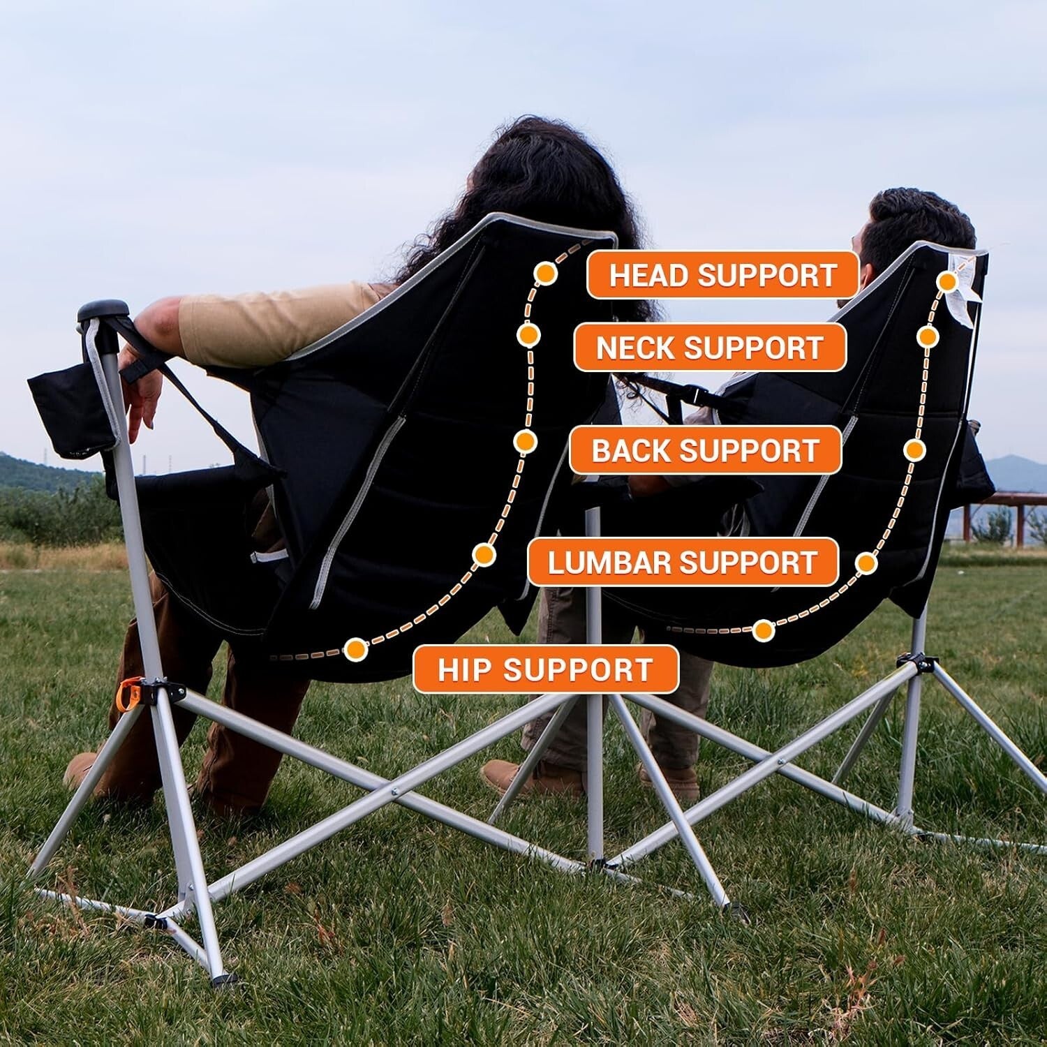 Ergonomic Foldable Hammock Chair with Cup Holder - Ultimate Outdoor Comfort