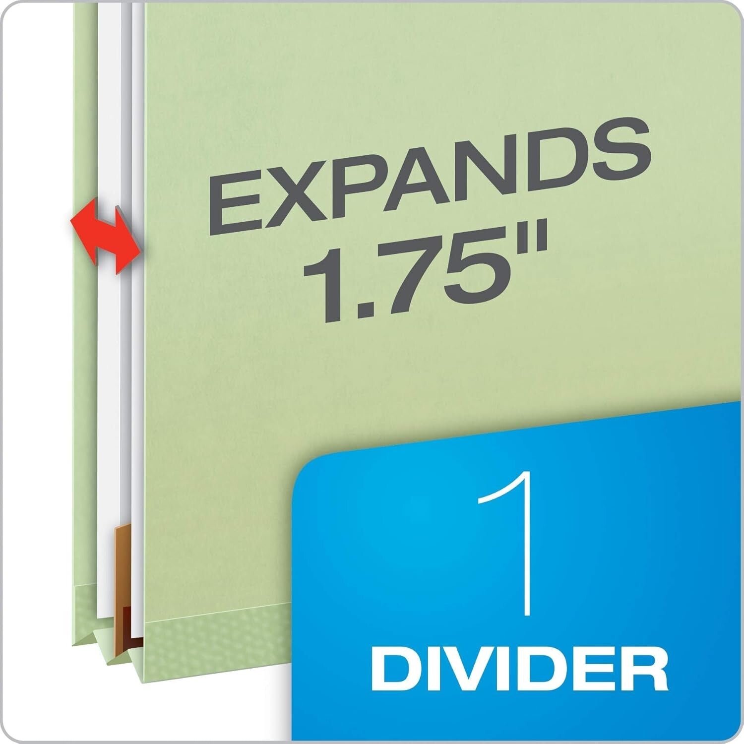 Durable 2/5 Tab Cut Recycled File Folders for Efficient Organization, 10-pack