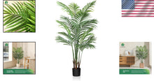 Load image into Gallery viewer, Sturdy 5Ft Faux Dypsis Lutescens Palm - Maintenance Free Home Office Decor