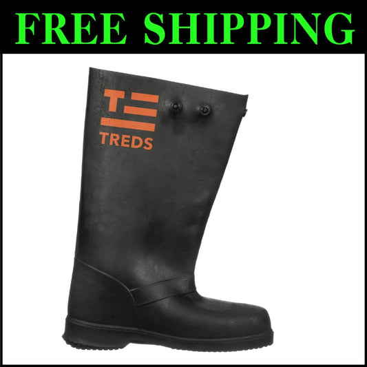 Durable XX-Large Stretch Rubber Overboots for Rain, Snow, and Construction Tasks