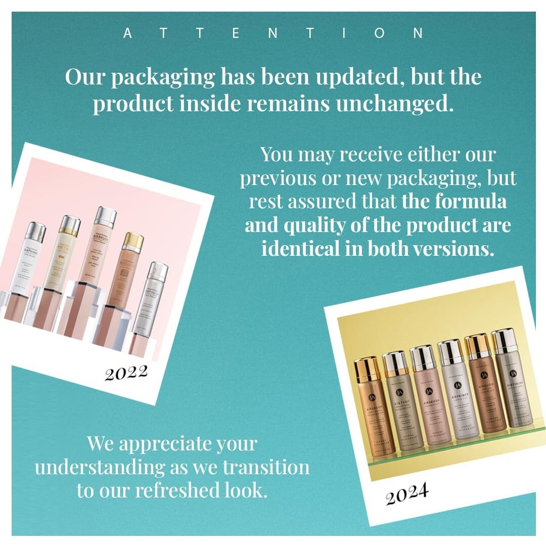 Lightweight Spray Foundation Set with Anti-Aging Elements & Dual Brushes - Fair