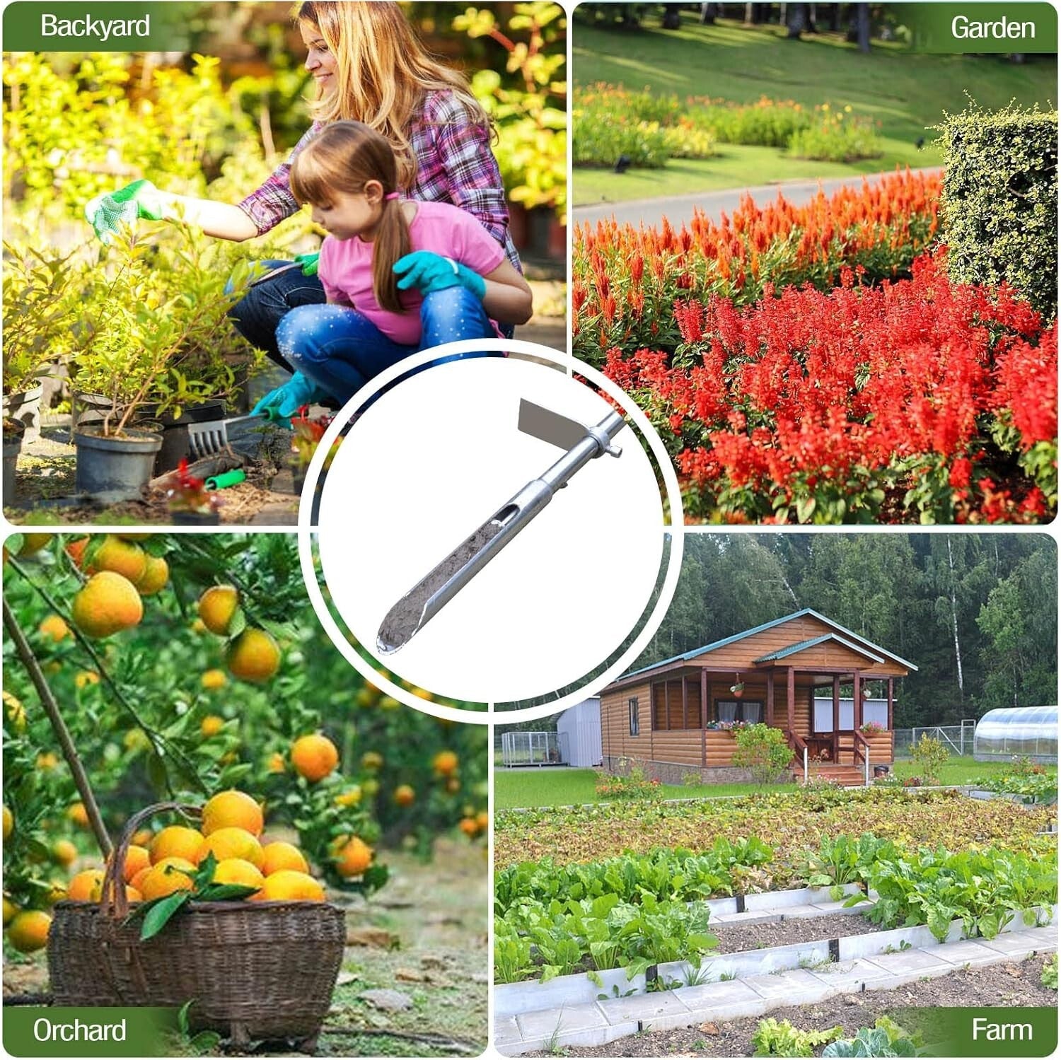 Premium 40-Inch Soil Probe for Home Gardening and Lawn Care - Stainless Steel