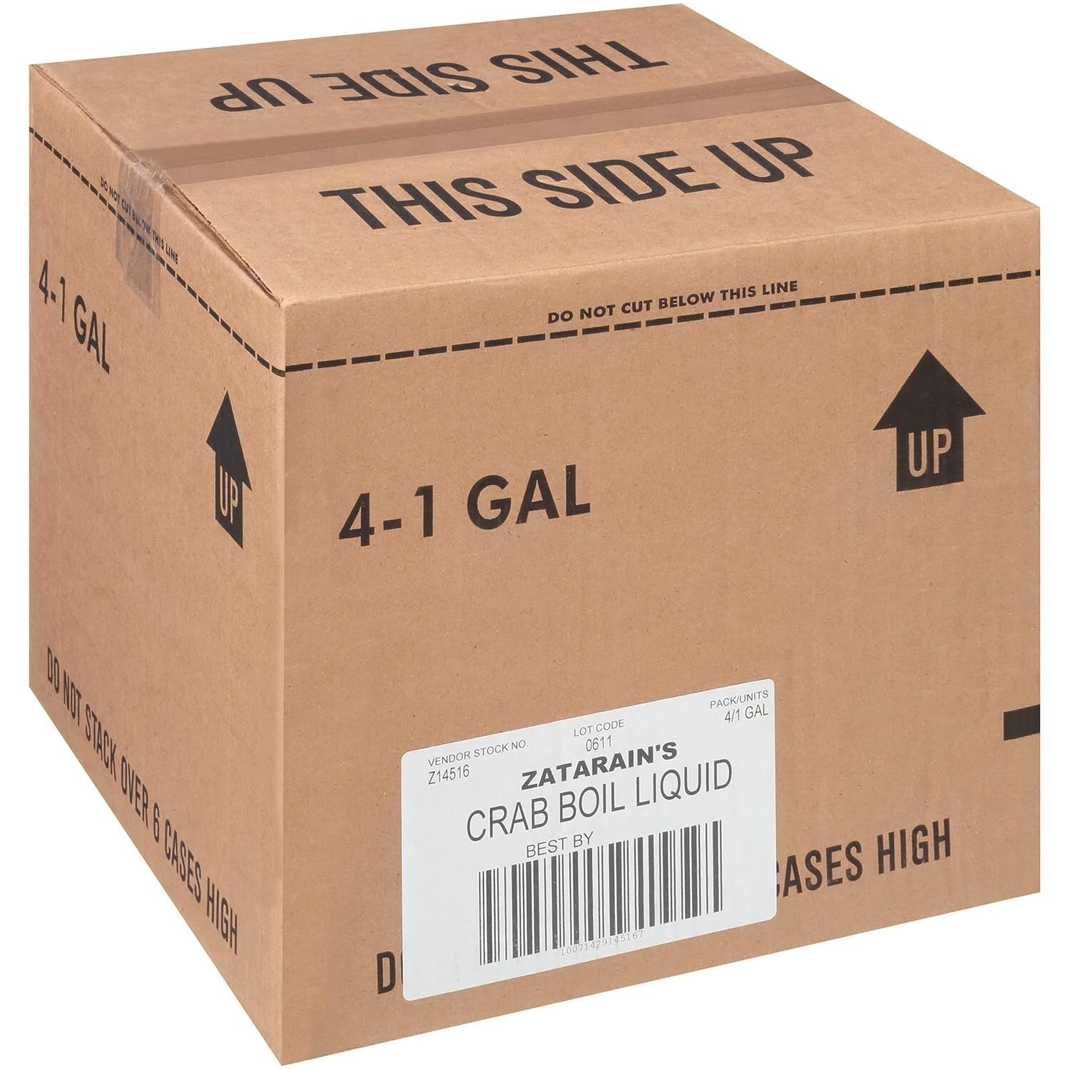 Pack of 4 Concentrated Seafood Seasoning - Liquid Shrimp & Crab Boil, 1 Gallon