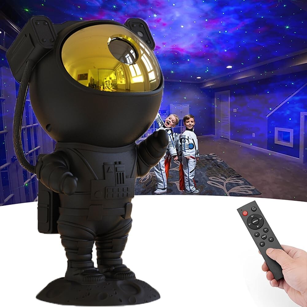Astronaut Galaxy Projector - Unique Night Light with Adjustable Features & Timer