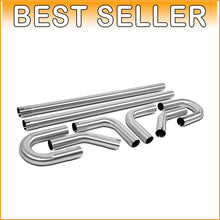 Load image into Gallery viewer, Flexible DIY Exhaust Kit: 8 Pcs Stainless Steel 2.5-Inch Mandrel Bends &amp; Pipes
