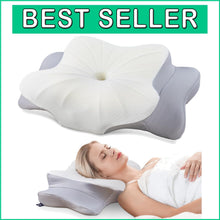 Load image into Gallery viewer, Queen Size Adjustable Neck Support Pillow with Hypoallergenic Memory Foam