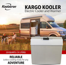 Load image into Gallery viewer, 33 qt Electric Cooler/Warm with Split Lid Design – Ideal for Picnics &amp; Camping