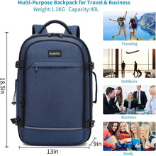 Load image into Gallery viewer, 17-Inch Laptop Travel Backpack with Packing Cubes - Perfect for Weekend Getaways