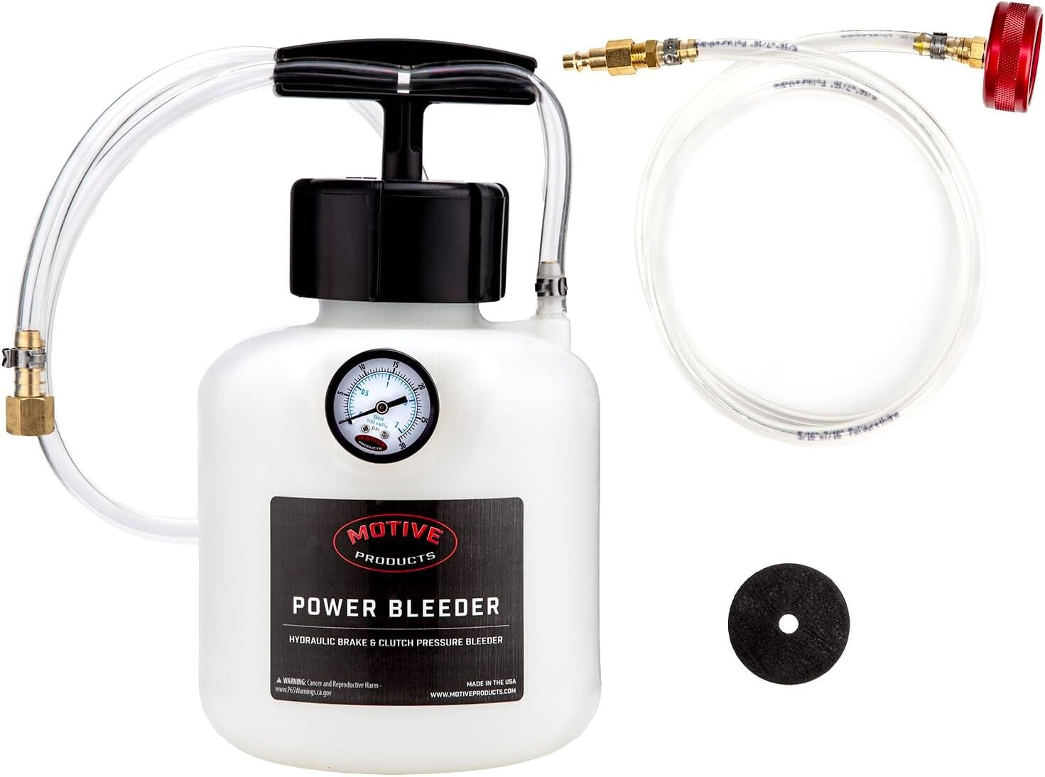 2-Quart European Power Bleeder Kit with 45mm Adapter for Efficient Brake Service