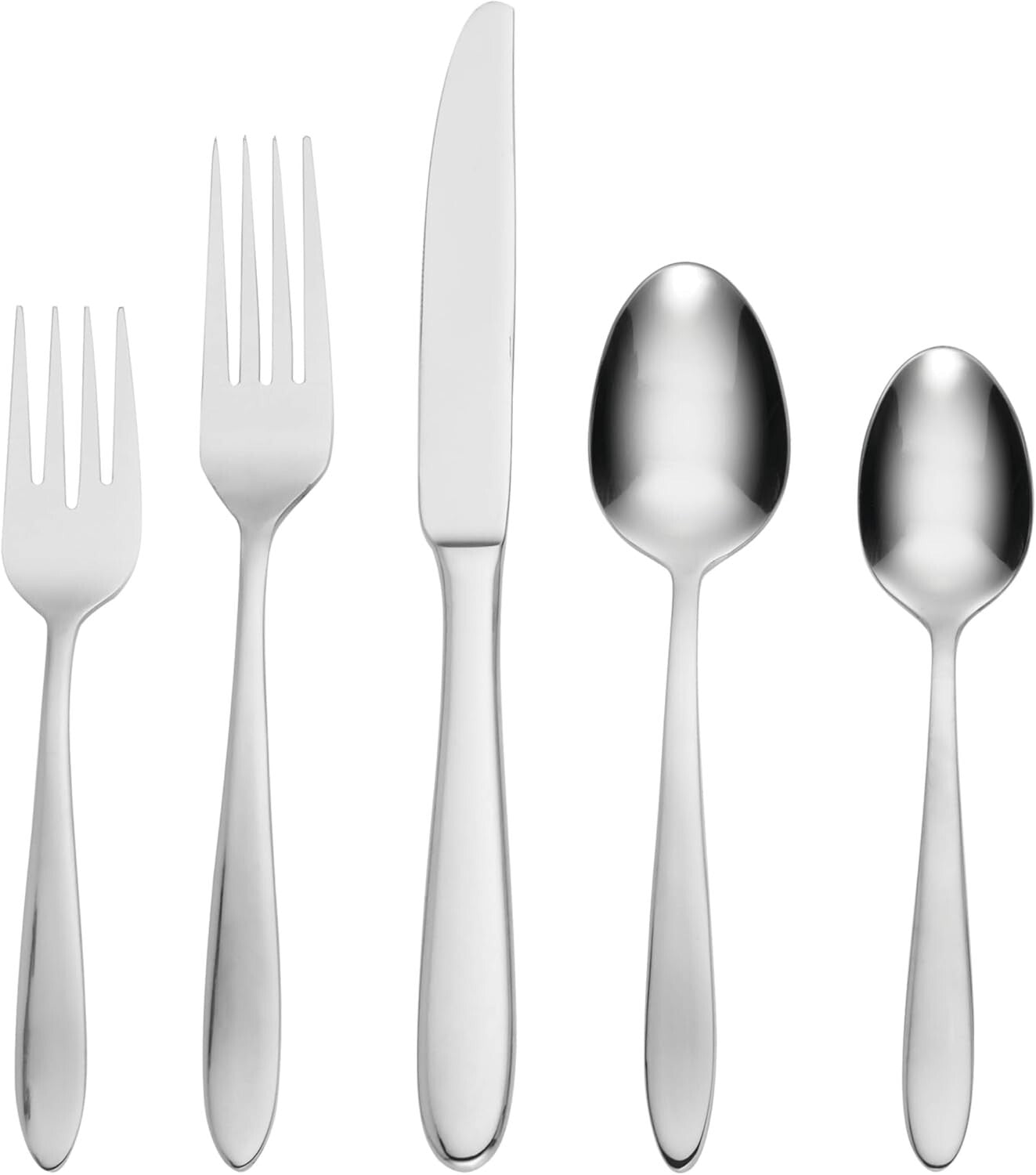 Elegant 20-Piece Flatware Set for 4 - Durable Stainless Steel, Dishwasher Safe