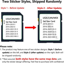 Load image into Gallery viewer, Mazda Navigation SD Card with Latest Maps – Compatible with 2016-2023 Models