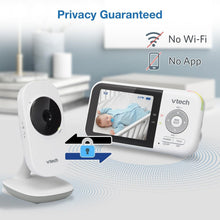 Load image into Gallery viewer, Portable Baby Monitor: 2.8” LCD, Lullabies &amp; Temperature Sensor, No Wi-Fi Needed