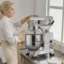 Load image into Gallery viewer, Professional 10Qt Mixer with 3 Adjustable Speeds - Ideal for Commercial Kitchens