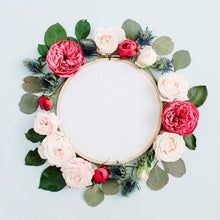 Load image into Gallery viewer, Smooth Finish 16-Inch Wood Embroidery Hoops - 6 Pieces for Creative Projects