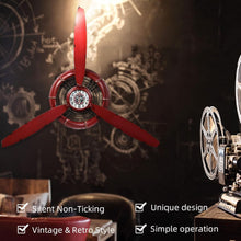 Load image into Gallery viewer, Handcrafted 26.4-Inch Vintage Airplane Propeller Wall Clock for Home Elegance