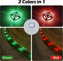 Load image into Gallery viewer, Elegant 12 Pack Solar Driveway Lights - Green &amp; Red Color Modes for Pathways