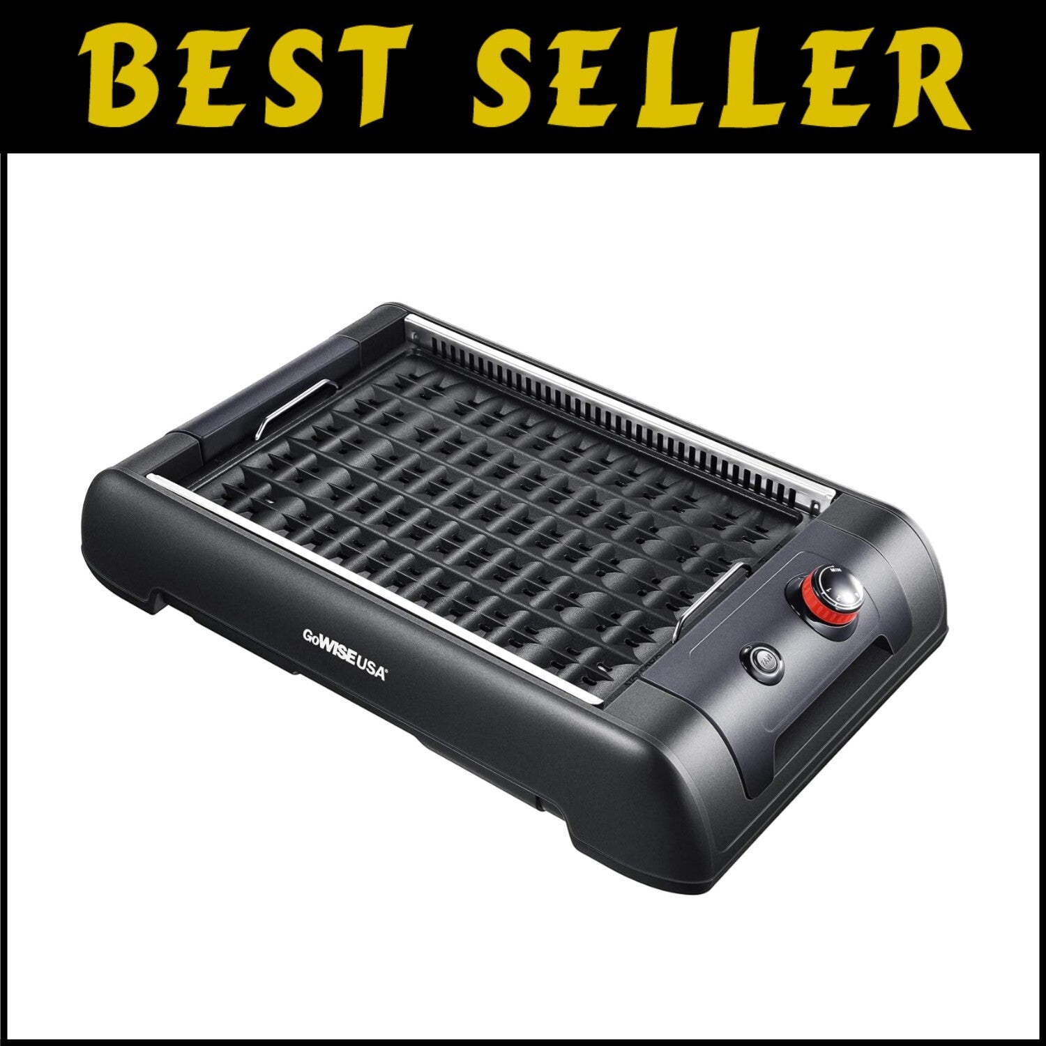 Versatile 2-in-1 Smokeless Grill and Griddle with Recipe Book & Non-Stick Plates