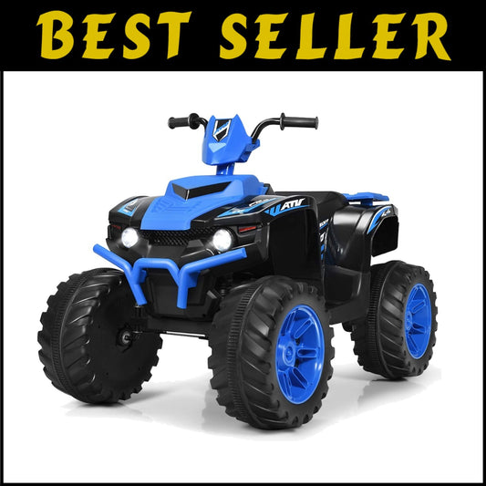 12V Kids ATV with LED Lights - Safe Electric Ride-On Vehicle for Outdoor Fun
