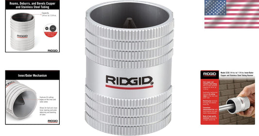 Durable 1/4" - 1-1/4" Copper & Stainless Steel Tubing Reamer - Small Size