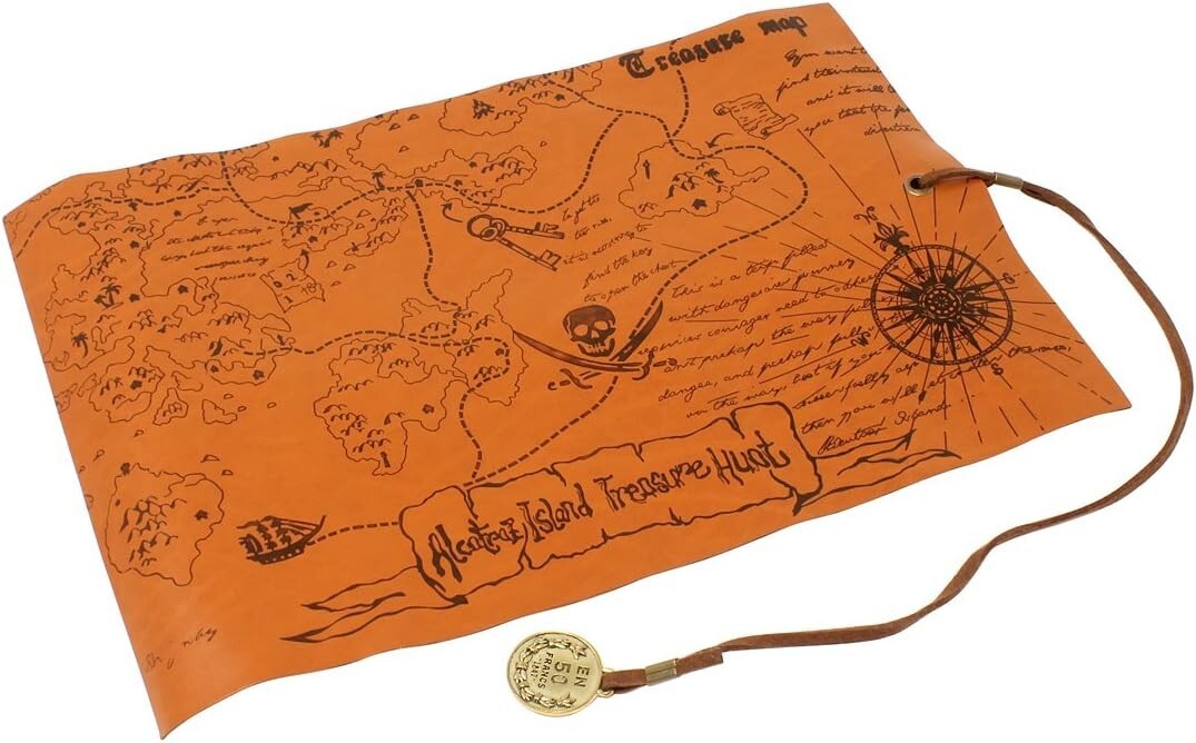 Ultimate Pirate Adventure Chest: Treasure Box with Coins & Map - 6 Pounds
