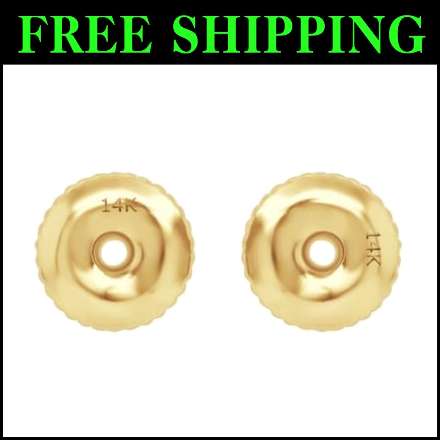 Customized Gold Screw Back Earring Backings - Perfect for Every Style