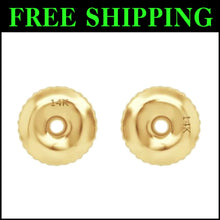 Load image into Gallery viewer, Customized Gold Screw Back Earring Backings - Perfect for Every Style