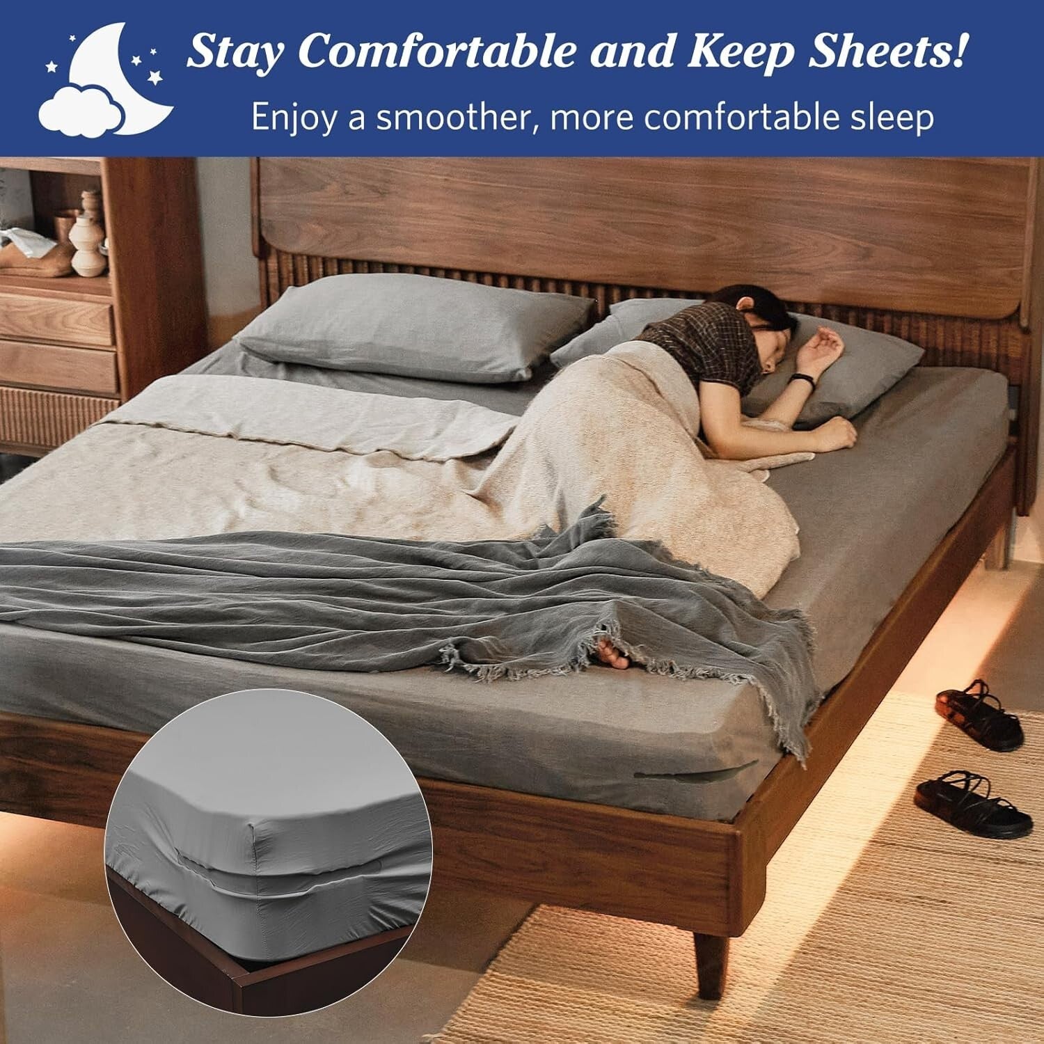 Durable Bed Sheet Straps - Secure Your Sheets with Easy Installation & Firm Hold