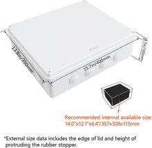 Load image into Gallery viewer, Durable IP65 Waterproof Junction Box for Electrical Projects - 15.7x13.8x4.7in