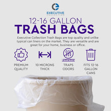 Load image into Gallery viewer, Reliable 12-16 Gallon Clear Garbage Bags, 950 Count - Smart and Strong Disposal