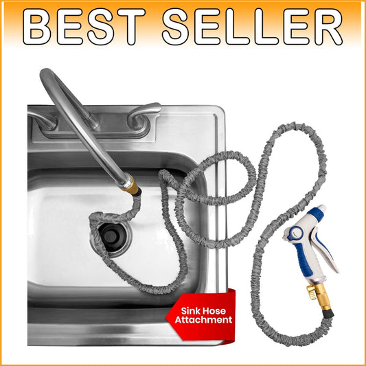 Durable 75 FT Sink Hose Attachment for Effortless Household Cleaning and More