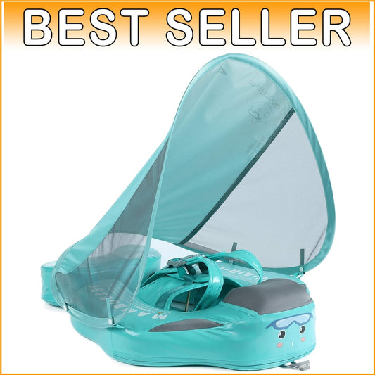 Baby Swim Float with Canopy - Ideal for Safe Backstroke & Breaststroke (3-24 M)