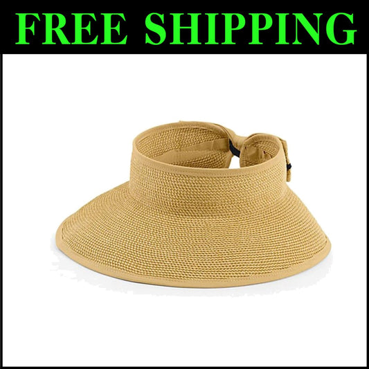Lightweight Adjustable Women's Sun Visor Hat - 4.25" Brim for Ultimate Shade