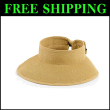 Load image into Gallery viewer, Lightweight Adjustable Women's Sun Visor Hat - 4.25" Brim for Ultimate Shade