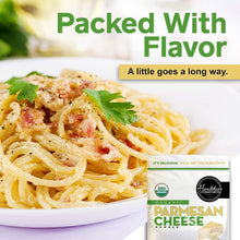 Load image into Gallery viewer, Versatile Organic Parmesan Cheese Powder - Keto-Friendly, Resealable 21oz Bag