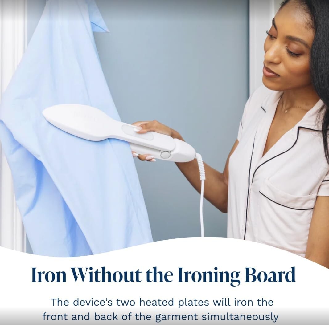 Travel-Friendly Steam Iron with Auto Shutoff - Perfect for Wrinkle-Free Outfits