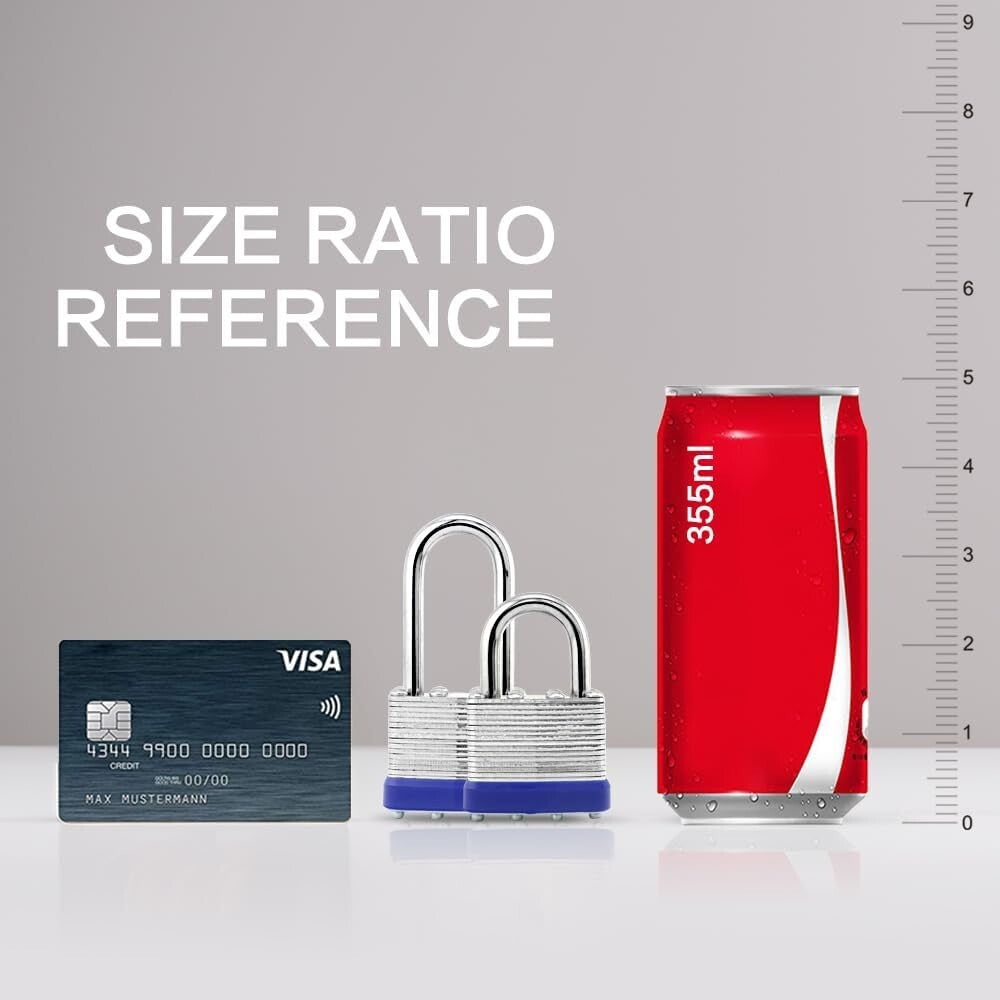 Durable Laminated Steel Padlocks 48 Pack - Perfect for Security & Convenience