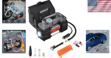 Load image into Gallery viewer, Versatile Car and Bike Tire Inflator with LED and Digital Gauge - Travel Ready