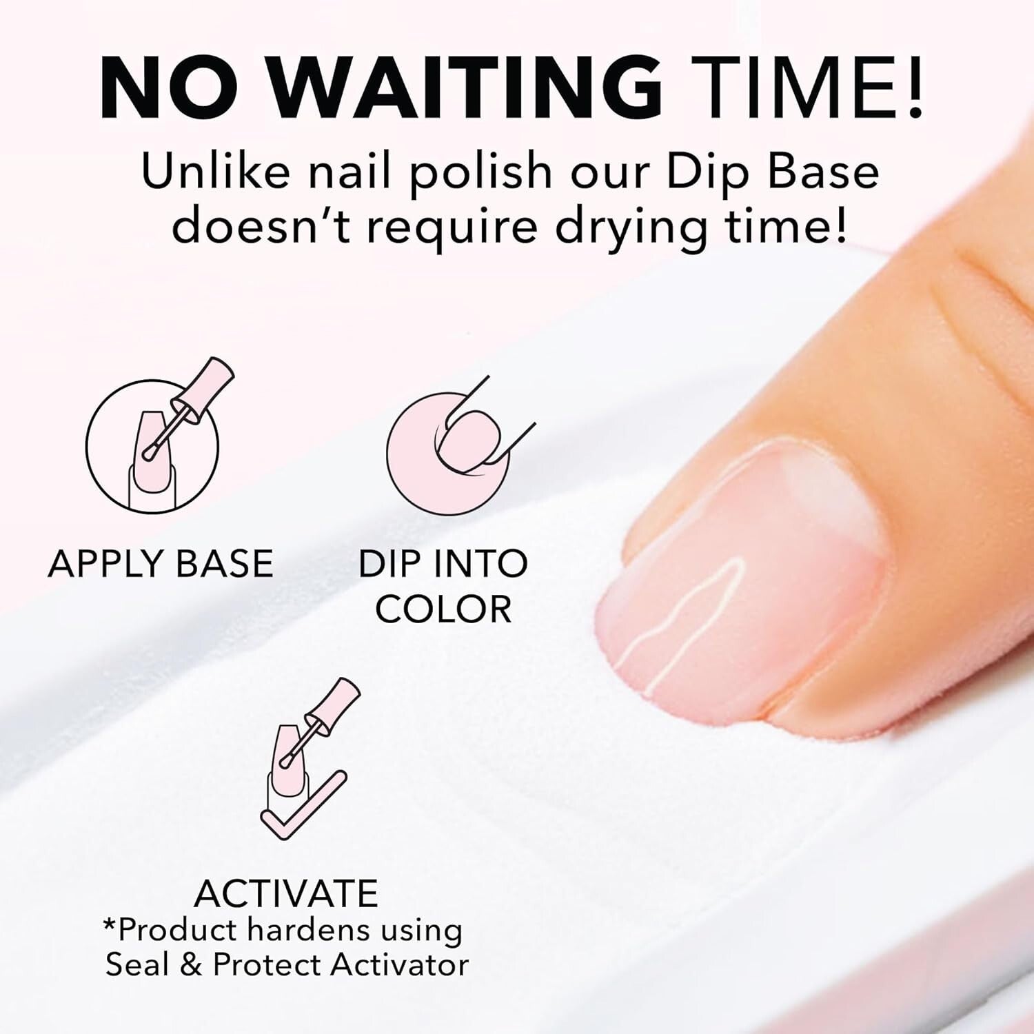Long Lasting Dark Pink Nail Dip Powder - 10 oz, Glossy Finish for Pros