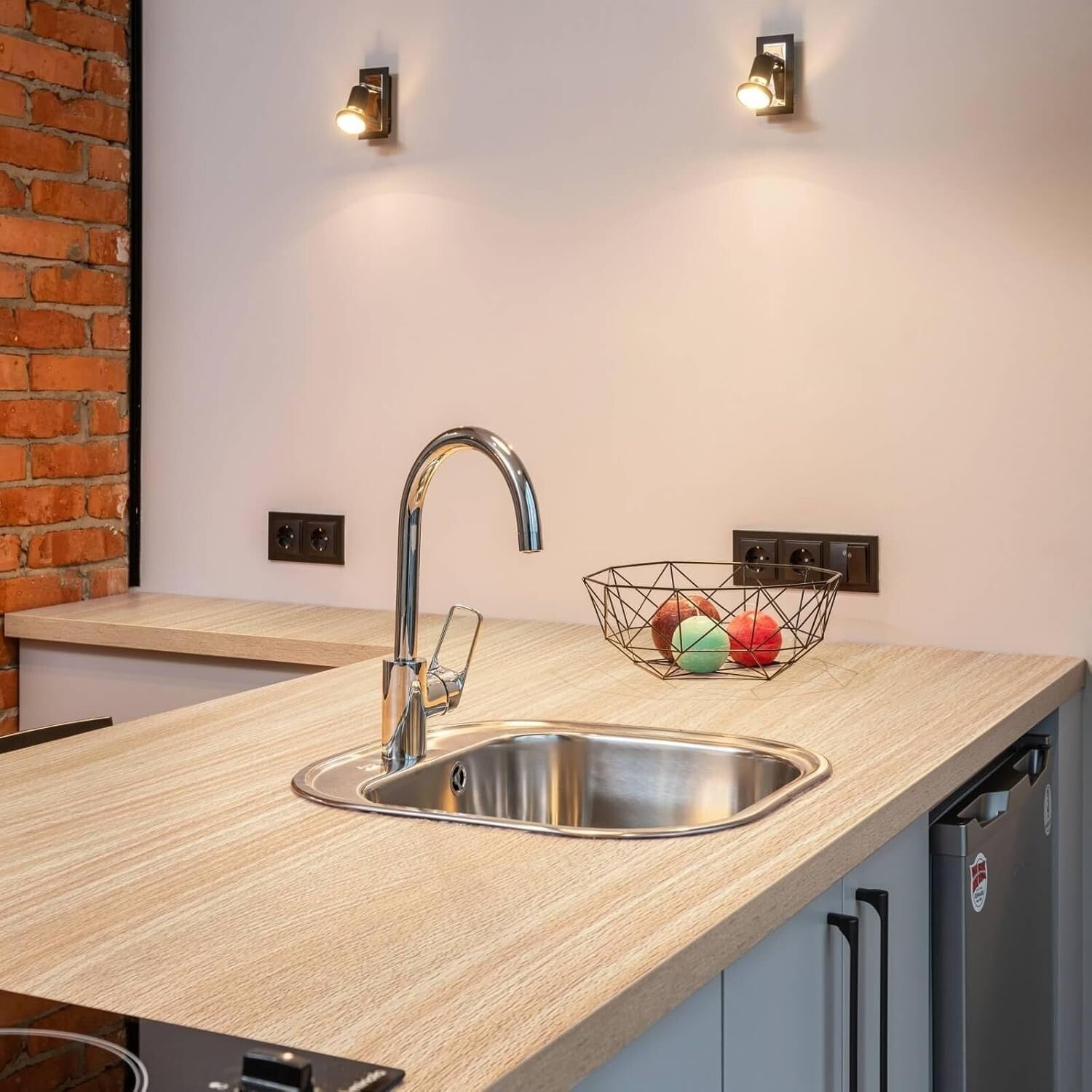 Versatile Light Wood Contact Paper for Smooth Surfaces - 1 Roll 48.23 sq. ft.