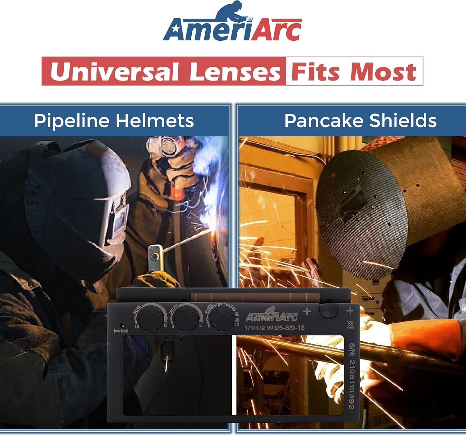 Lightweight Auto Darkening Welding Lens 2x4 - Optimal Eye Protection & Comfort