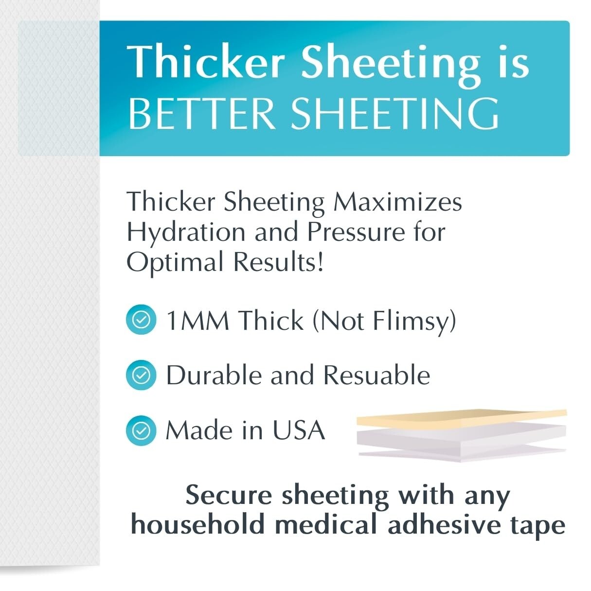 Advanced Silicone Scar Treatment Sheets - Medical Grade for All Scars, 4 Count