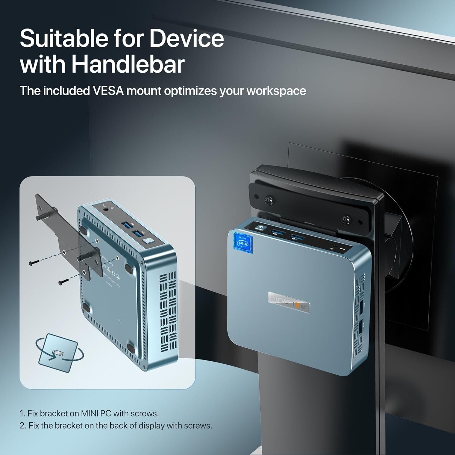 4K HD Intel Mini Desktop - 11th Gen, 16GB RAM, Dual HDMI, Fantastically Compact