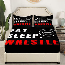 Load image into Gallery viewer, Super Soft Wrestling Fitted Sheet Set for Kids - Full Size 3Pcs with Pillowcases