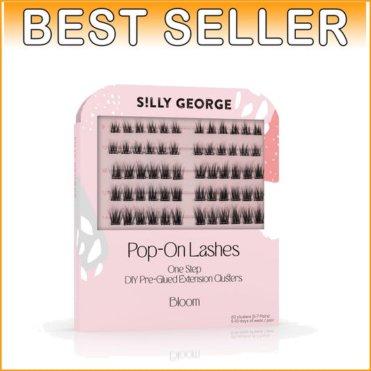 Effortless Pop-On Lashes: 60 Handmade Clusters for Vegan and Cruelty-Free Beauty