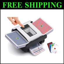 Load image into Gallery viewer, Compact Electric Card Shuffler with Smart Sensor - Ideal for Texas Hold'em &amp; UNO