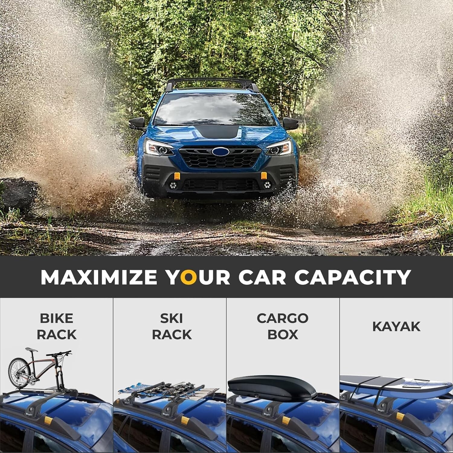 Secure Aluminum Roof Rack for Subaru Outback Wilderness – Maximize Cargo Space