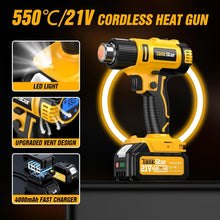 Load image into Gallery viewer, Efficient Cordless Heat Gun with Non-Slip Grip &amp; 6 Nozzles for Every Project